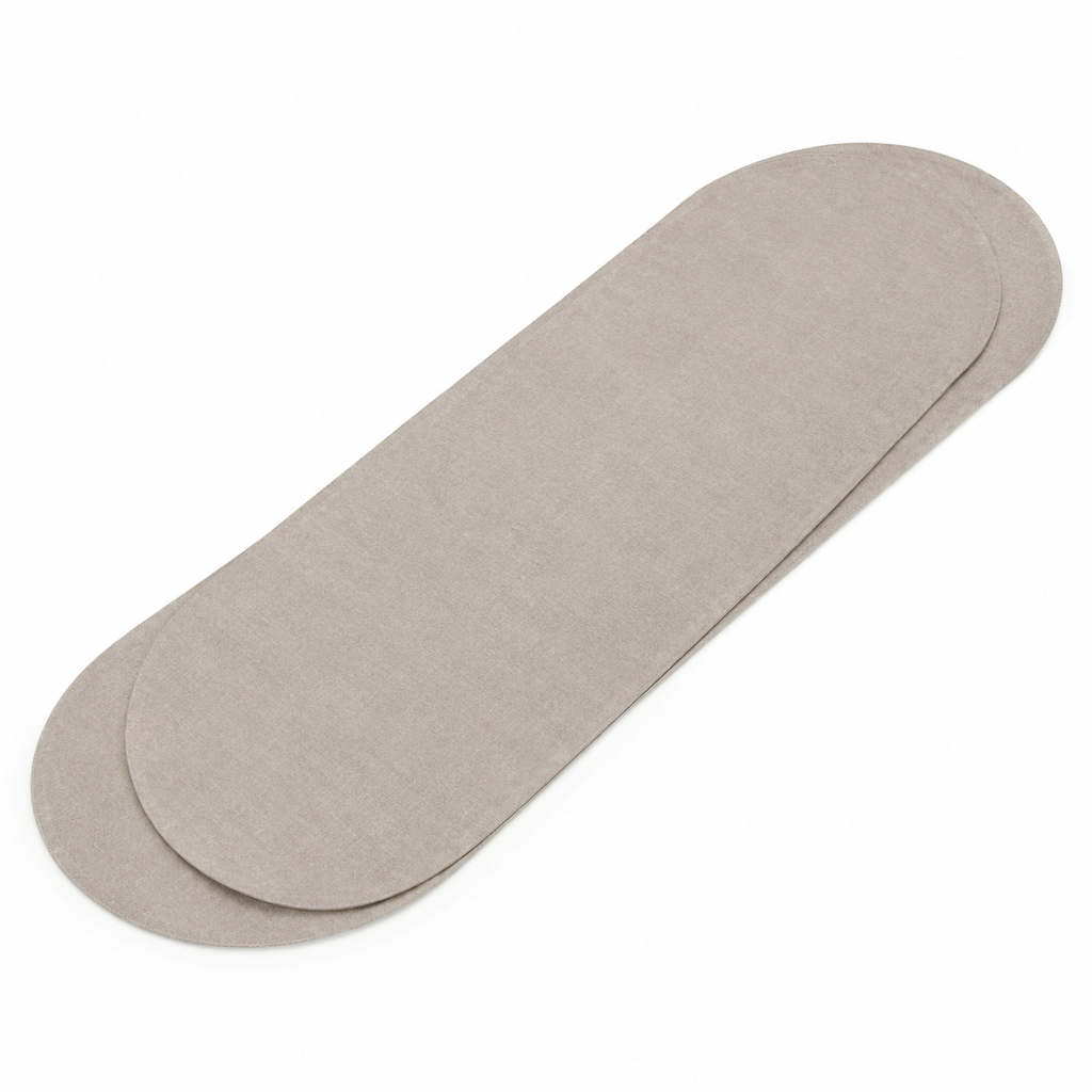 OrbitSpill Oval-End Table Runner