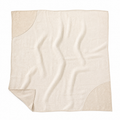 CrescentWeave Layered Linen Throw