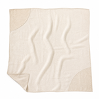 CrescentWeave Layered Linen Throw