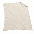 TideGrid Open-Cell Linen Throw