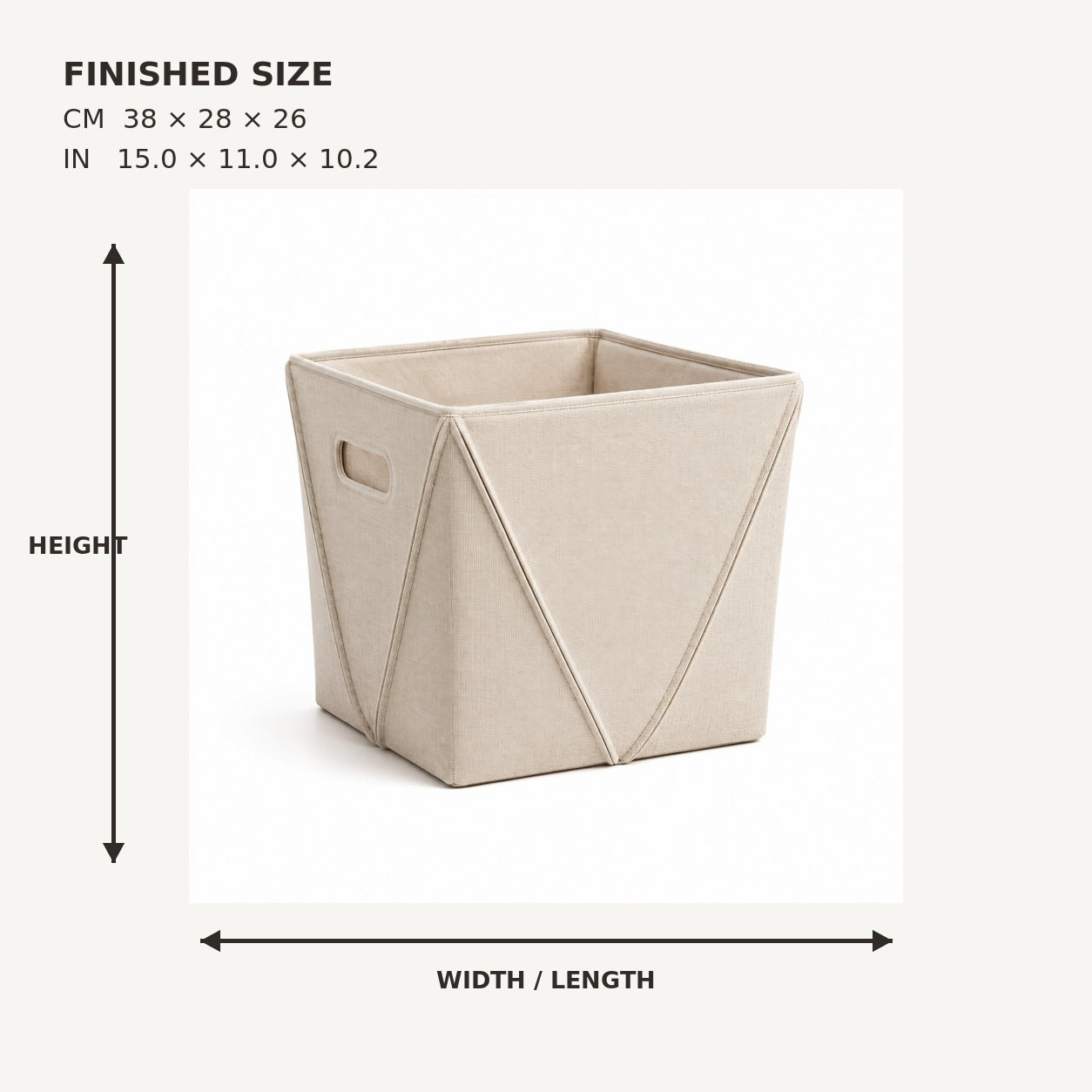 FoldRidge Collapsible Storage Basket