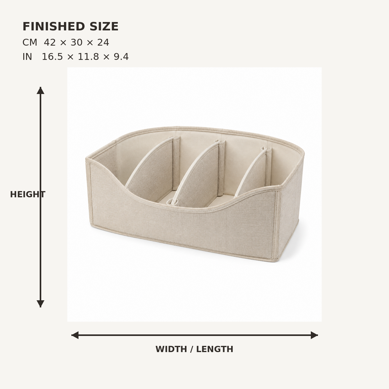 ArcGate Divider Storage Basket
