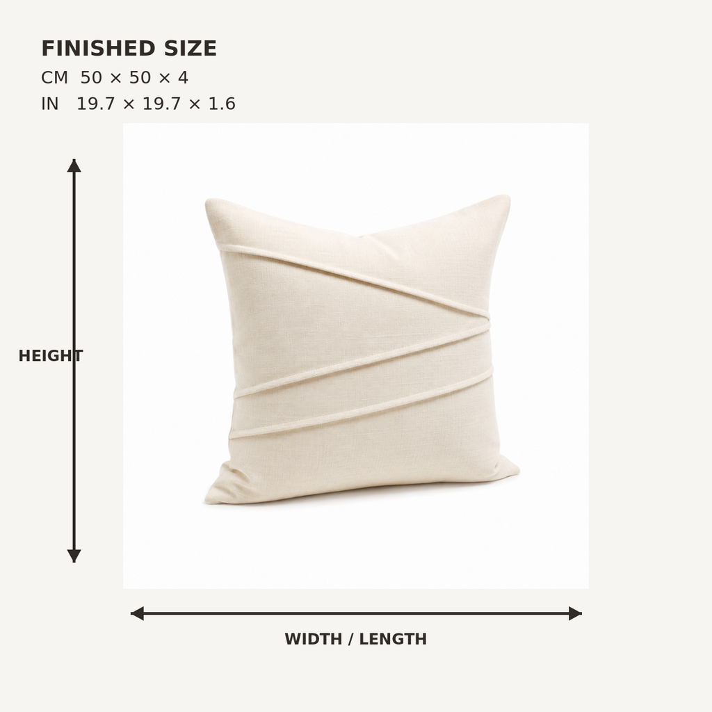ArcRelay Pleated Cushion Cover