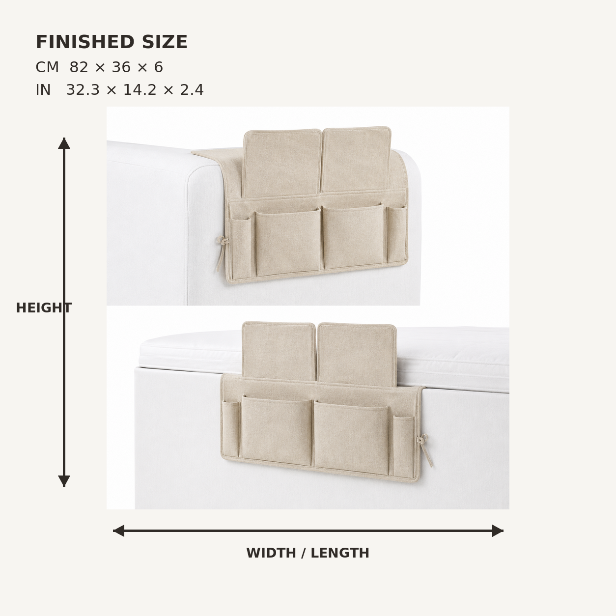 PivotWrap Convertible Sofa Organizer