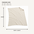 TideGrid Open-Cell Linen Throw