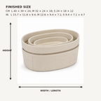 HaloNest Nested Storage Basket Set