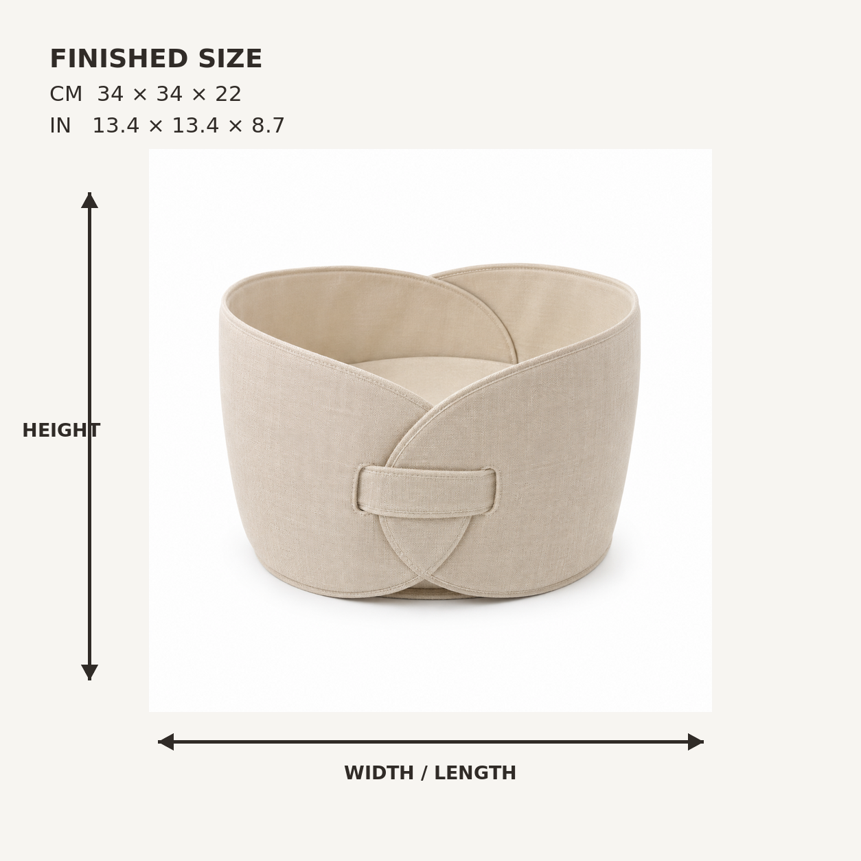 PetalLock Collapsible Catchall Basket