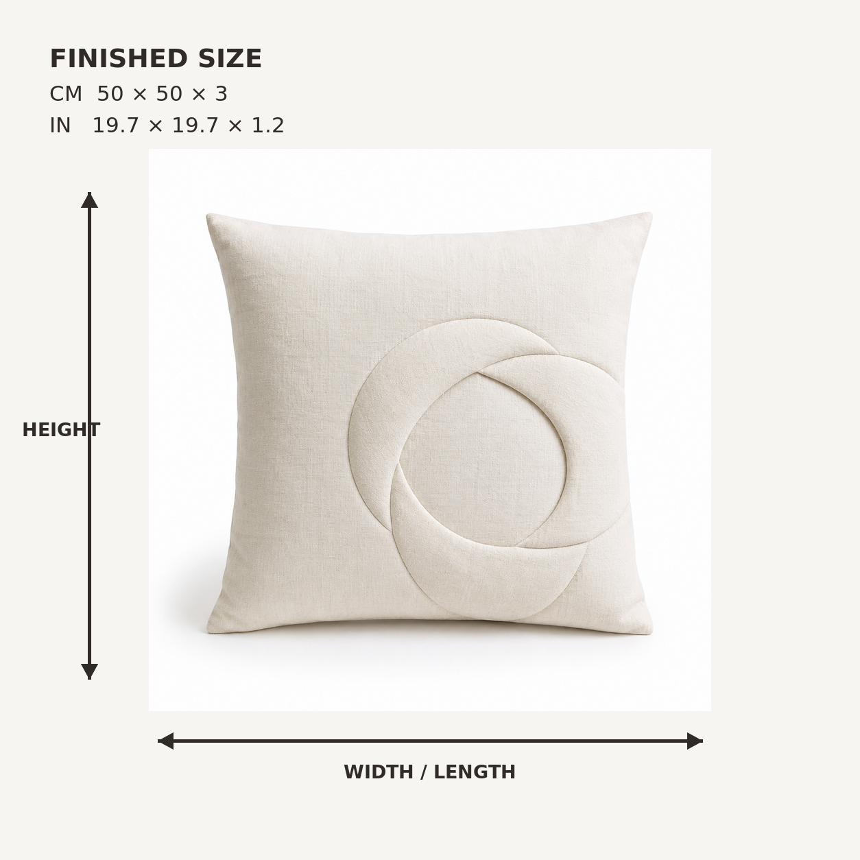 FoldHalo Sculpted Cushion Cover