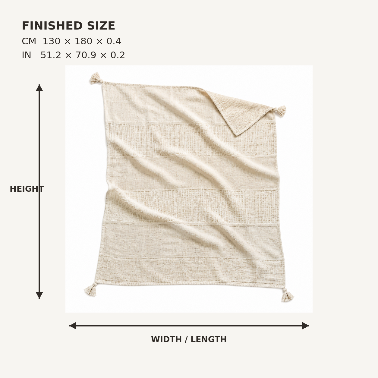 AirFold Articulated Linen Throw