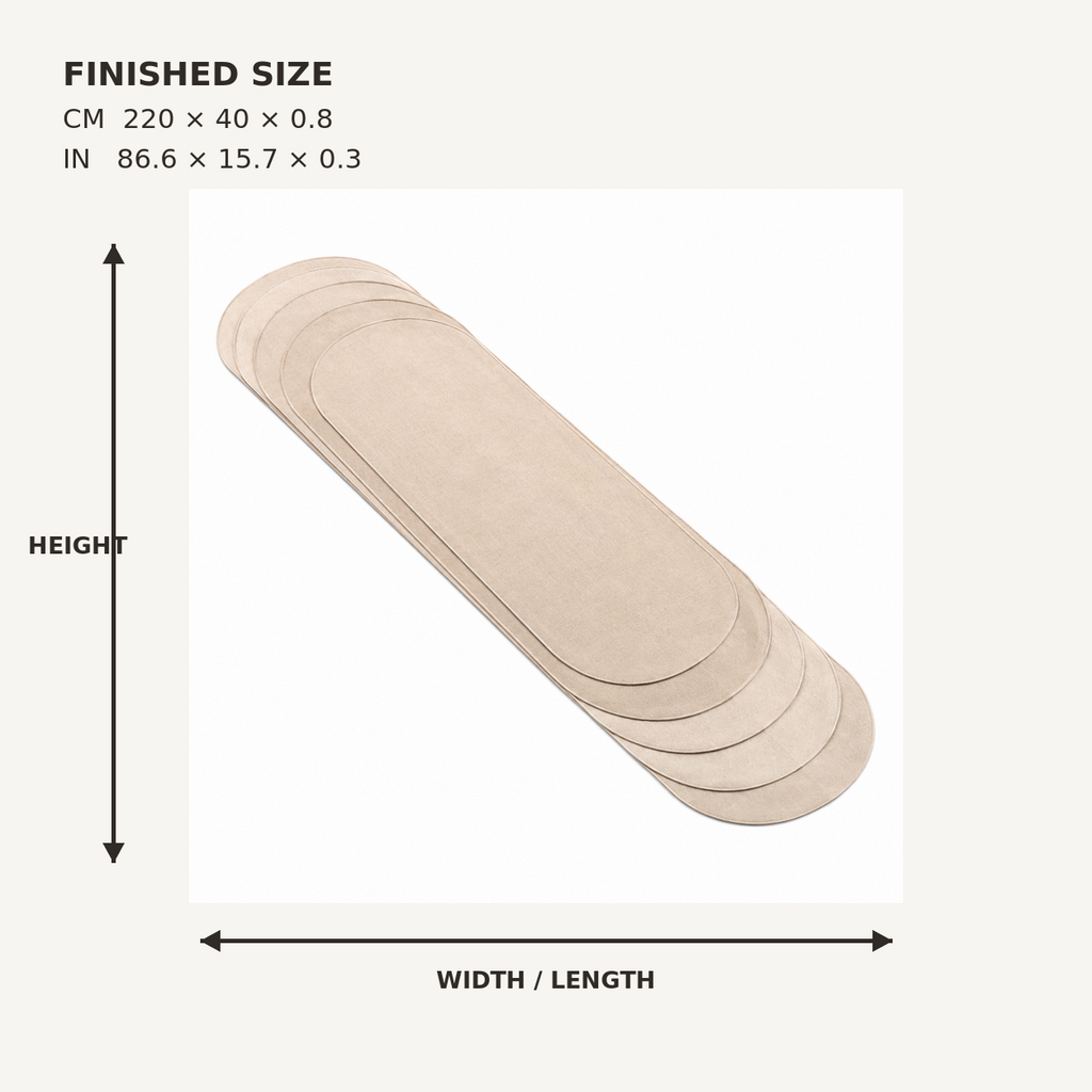 CrescentStep Layered Table Runner