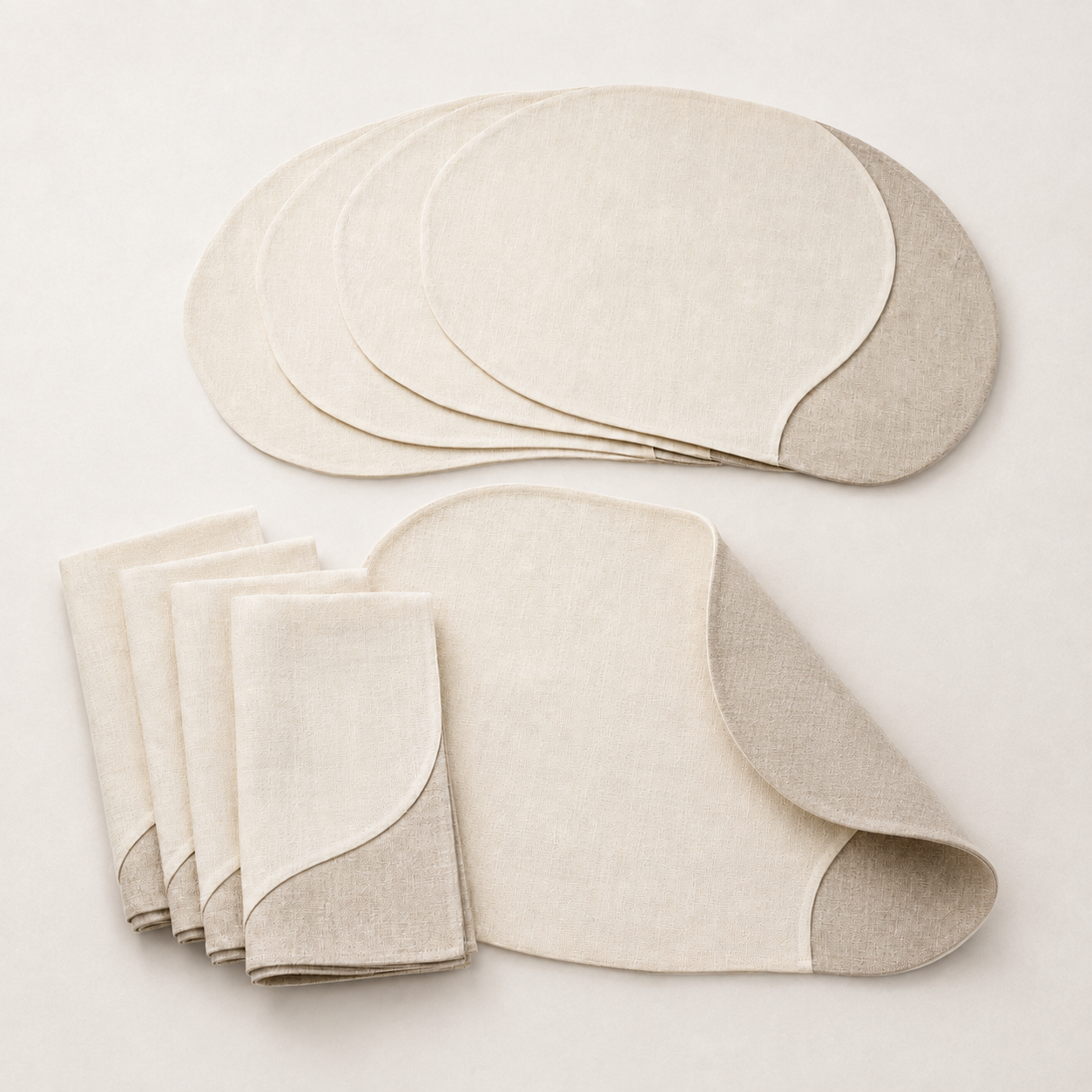 TwinArc Reversible Dining Textile Set