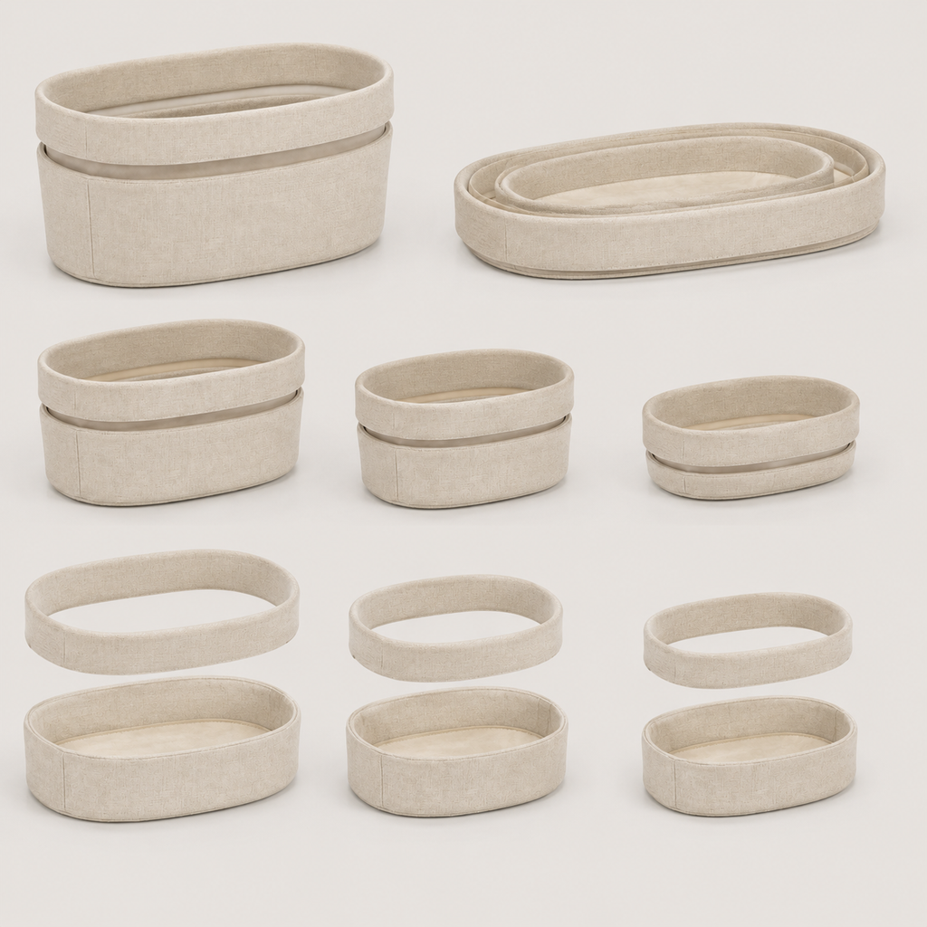 HaloNest Nested Storage Basket Set