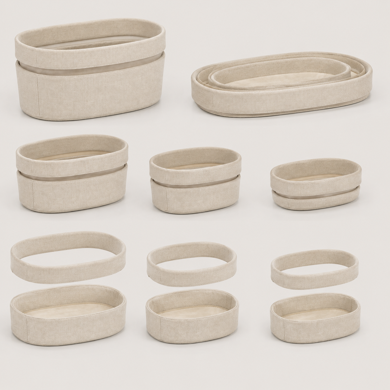 HaloNest Nested Storage Basket Set