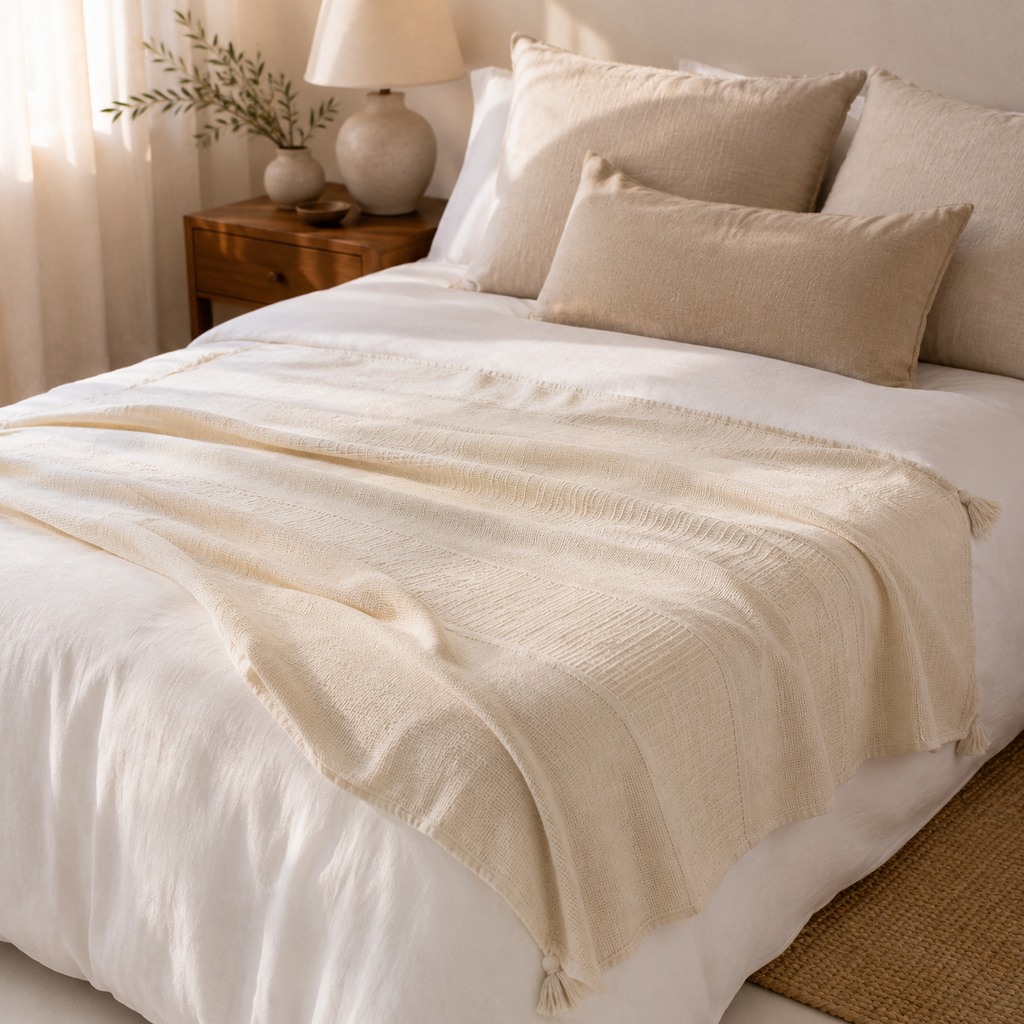 AirFold Articulated Linen Throw