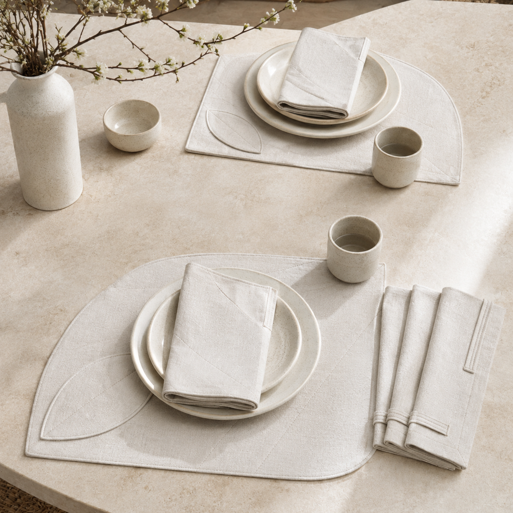 PivotLeaf Reversible Dining Textile Set