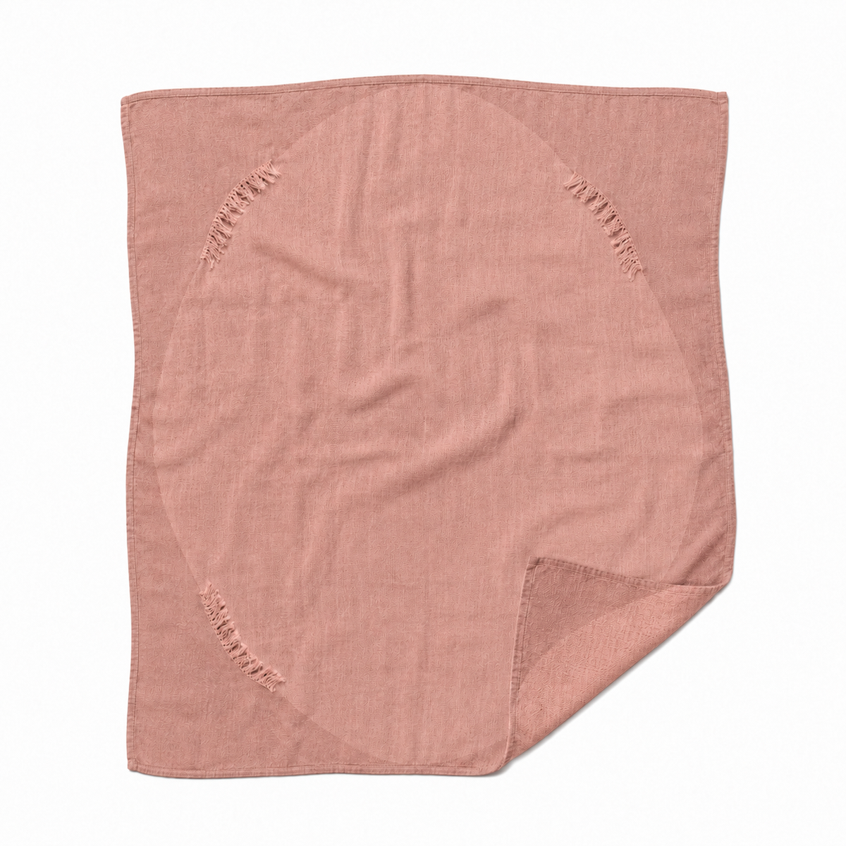 HaloFringe Reversible Linen Throw